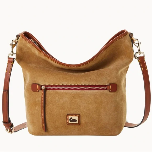 Dooney & Bourke Brown Leather Shoulder Bag - Picture 1 of 7